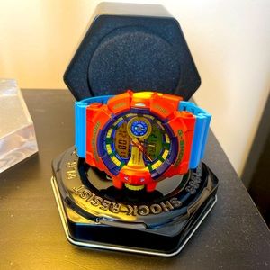 Casio G-Shock ORANGE × BLUE ANALOG-DIGITAL Watch